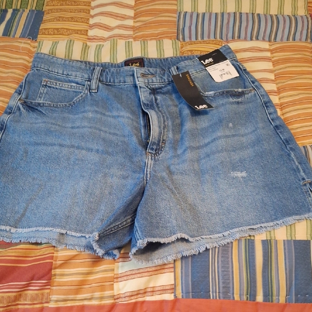 Lee Women's Blue Denim Shorts